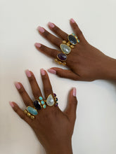 Load image into Gallery viewer, Moonstone & Ruby Zoisite Ring