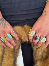 Load image into Gallery viewer, Larimar & Smoky Quartz Ring