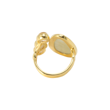 Load image into Gallery viewer, White Sapphire & Citrine Quartz Ring