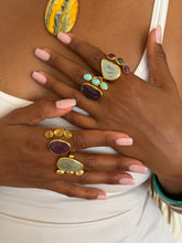 Load image into Gallery viewer, Moonstone &amp; Ruby Zoisite Ring
