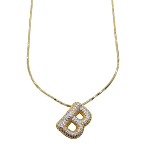 Bubble Initial Necklace