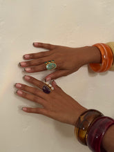 Load image into Gallery viewer, Red Sapphire &amp; Moonstone Ring
