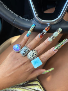 Dalmatian Jasper Ring