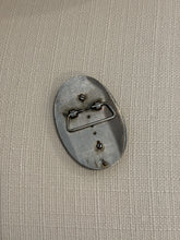 Load image into Gallery viewer, Silver &amp; Black Abalone Belt Buckle

