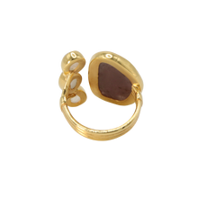 Load image into Gallery viewer, Red Sapphire &amp; Moonstone Ring
