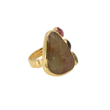 Load image into Gallery viewer, Brown Sapphire &amp; Tourmaline Ring
