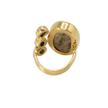 Load image into Gallery viewer, Turquoise &amp; Green Agate Ring

