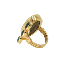 Load image into Gallery viewer, Turquoise &amp; Green Agate Ring
