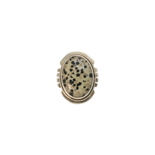 Load image into Gallery viewer, Dalmatian Jasper Ring
