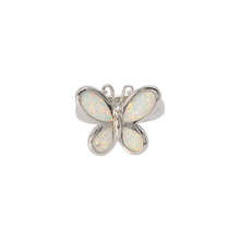 Load image into Gallery viewer, White Opal Butterfly Ring
