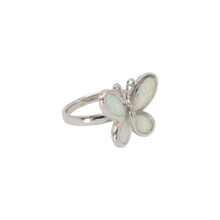Load image into Gallery viewer, White Opal Butterfly Ring
