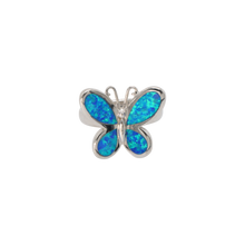 Load image into Gallery viewer, Blue Opal Butterfly Ring
