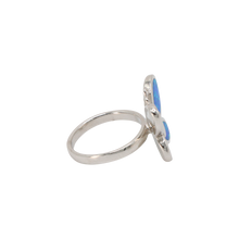 Load image into Gallery viewer, Blue Opal Butterfly Ring
