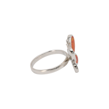 Load image into Gallery viewer, Orange Opal Butterfly Ring
