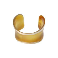 Load image into Gallery viewer, Caramel &amp; White Horn Cuff
