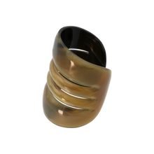 Load image into Gallery viewer, Natural 4 Layered Horn Cuff
