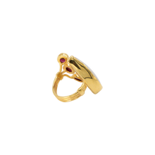 Load image into Gallery viewer, Moonstone &amp; Garnet Ring
