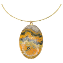 Load image into Gallery viewer, Bumble Bee Jasper Necklace
