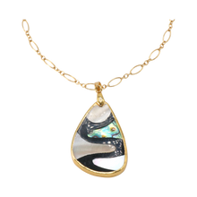 Load image into Gallery viewer, Wave Abalone Shell Necklace
