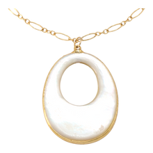 Load image into Gallery viewer, Drop Mother Of Pearl Necklace
