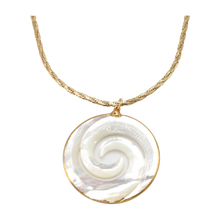 Load image into Gallery viewer, Swirl Mother Of Pearl Necklace
