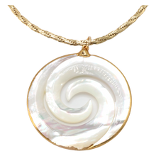 Load image into Gallery viewer, Swirl Mother Of Pearl Necklace
