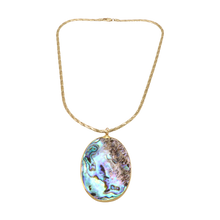 Load image into Gallery viewer, Oval Abalone Shell Necklace
