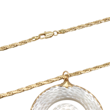 Load image into Gallery viewer, Textured Wave Mother Of Pearl Necklace
