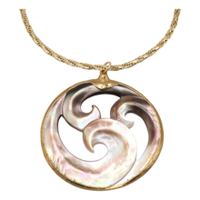Load image into Gallery viewer, Brown Tsunami Mother Of Pearl Necklace
