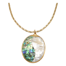 Load image into Gallery viewer, Luna Abalone and Mother of Pearl Necklace
