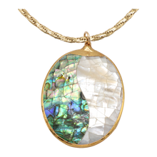 Load image into Gallery viewer, Luna Abalone and Mother of Pearl Necklace
