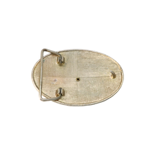 Load image into Gallery viewer, Gold &amp; Black Abalone Shell Belt Buckle
