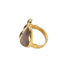 Load image into Gallery viewer, Brown Sapphire &amp; Garnet Ring
