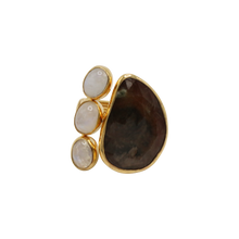 Load image into Gallery viewer, Brown Sapphire &amp; Moonstone Ring
