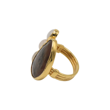 Load image into Gallery viewer, Brown Sapphire &amp; Moonstone Ring
