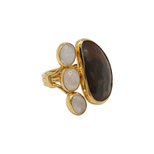 Load image into Gallery viewer, Brown Sapphire &amp; Moonstone Ring
