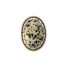Load image into Gallery viewer, Dalmation Jasper Ring
