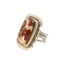 Load image into Gallery viewer, Garnet in Limestone Ring
