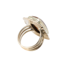 Load image into Gallery viewer, Garnet in Limestone Ring
