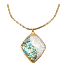 Load image into Gallery viewer, Diamond Abalone Shell Necklace
