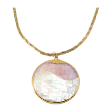Load image into Gallery viewer, Pink Moon Mother of Pearl Necklace
