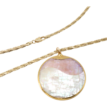 Load image into Gallery viewer, Pink Moon Mother of Pearl Necklace
