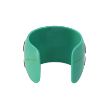 Load image into Gallery viewer, Turquoise Resin &amp; Abalone Shell Cuff
