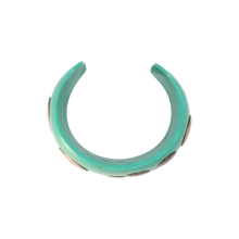 Load image into Gallery viewer, Turquoise Resin &amp; Abalone Shell Cuff
