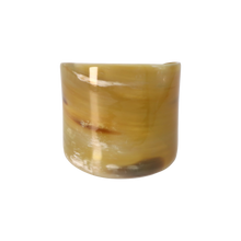Load image into Gallery viewer, Large Tan &amp; White Horn Cuff
