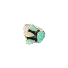 Load image into Gallery viewer, Opal Half Flower Ring
