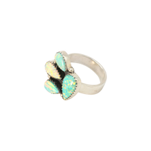 Load image into Gallery viewer, Opal Half Flower Ring

