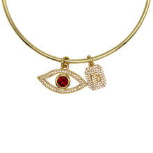 Load image into Gallery viewer, Protection Initial Charm Bracelet
