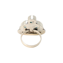 Load image into Gallery viewer, Abalone &amp; CZ Stone Ring
