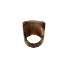 Load image into Gallery viewer, Light Brown Square Horn Ring
